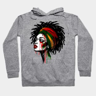 Juneteenth African American Black History Queen Sunflower Hoodie